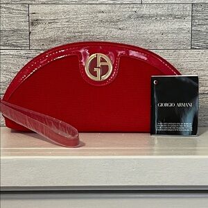 GWP- Giorgio Armani Beauty Vibrant Red Wristlet